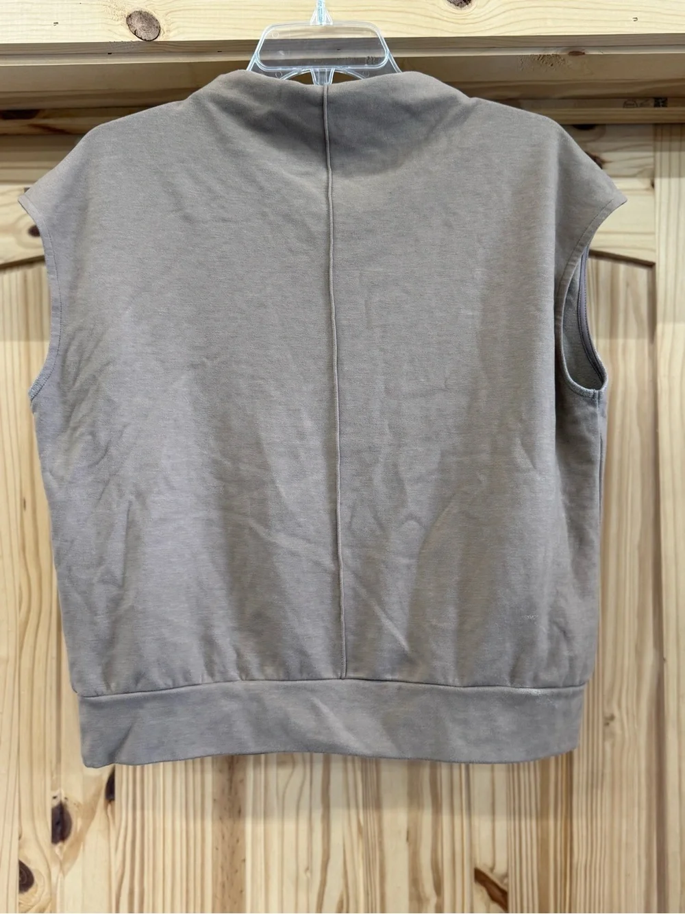 Women’s Sleeveless Knit Sweater - Taupe